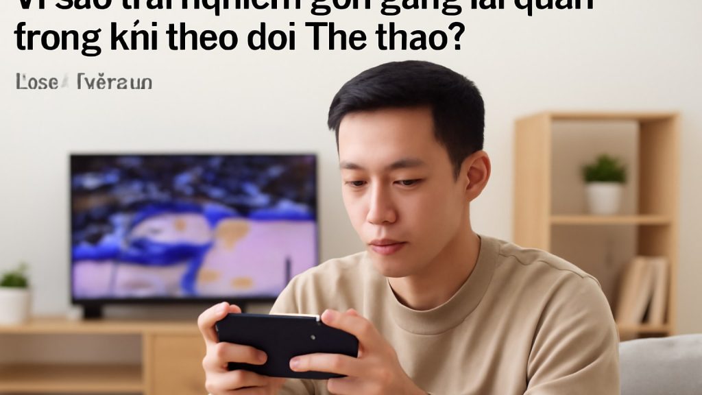 Vì sao trải nghiệm gọn gàng lại quan trọng khi theo dõi Thể thao? Minh họa: Vì sao trải nghiệm gọn gàng lại quan trọng khi theo dõi Thể thao?